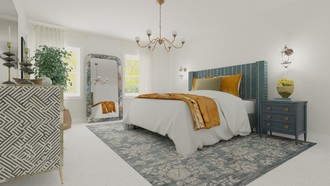 Classic, Eclectic, Vintage, Global Bedroom by Havenly Interior Designer Alyssa
