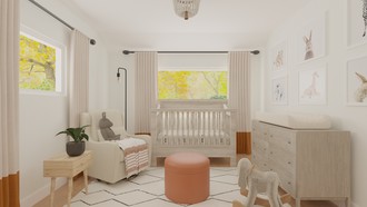 Modern, Bohemian Nursery by Havenly Interior Designer Candice