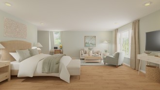 Glam, Transitional, Vintage Bedroom by Havenly Interior Designer Alyssa