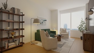Contemporary, Modern, Transitional, Midcentury Modern Living Room by Havenly Interior Designer Jacqueline
