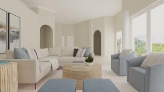 Modern, Coastal Living Room by Havenly Interior Designer Nicole