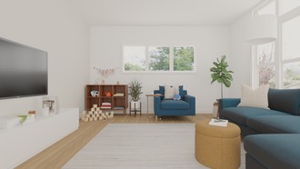 Midcentury Modern, Scandinavian Living Room by Havenly Interior Designer Amy