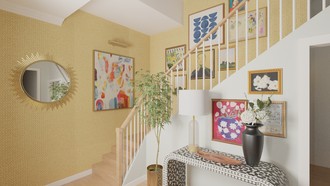 Eclectic, Artful Eclectic Entryway by Havenly Interior Designer Natalia