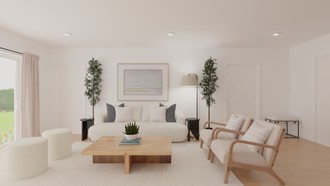 Coastal, Classic Contemporary, Preppy, Classic Coastal Living Room by Havenly Interior Designer Maria
