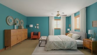 Midcentury Modern, Modern Cottage Bedroom by Havenly Interior Designer Erin