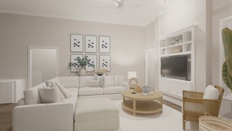 California Cool, Warm Transitional, Classic Coastal Living Room by Havenly Interior Designer Alejandra