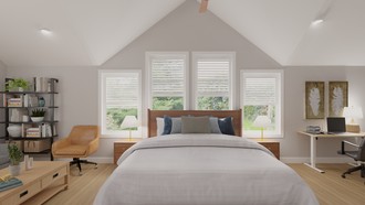 Warm Transitional Bedroom by Havenly Interior Designer Sofia