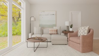 Contemporary, Midcentury Scandi, Organic Modern, California Cool Living Room by Havenly Interior Designer Hannah