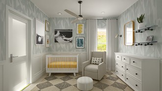Classic, Bohemian, Coastal Bedroom by Havenly Interior Designer Candice