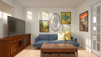Eclectic Living Room by Havenly Interior Designer Mikaela