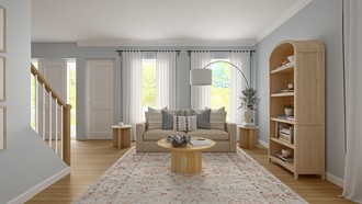 Classic, Farmhouse Reading Room by Havenly Interior Designer Estefania