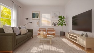 Modern, Bohemian Living Room by Havenly Interior Designer Estefania
