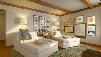 Warm Transitional Living Room by Havenly Interior Designer Tracy