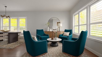 Transitional, Organic Modern Dining Room by Havenly Interior Designer Tracy