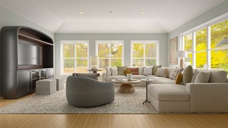 Modern, Classic, Traditional, Farmhouse Living Room by Havenly Interior Designer Philippa