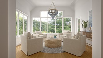 Classic, Coastal Reading Room by Havenly Interior Designer Sam