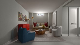 Transitional Living Room by Havenly Interior Designer Sam