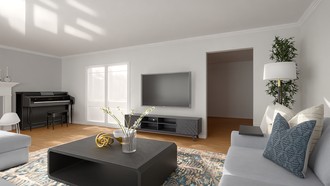 Modern, Eclectic, Glam, Global Living Room by Havenly Interior Designer Ana