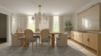 Classic, Coastal, Rustic Dining Room by Havenly Interior Designer Alyssa