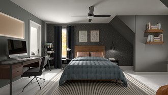 Industrial Bedroom by Havenly Interior Designer Alejandra
