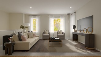 Contemporary, Modern, Minimal Living Room by Havenly Interior Designer Maura
