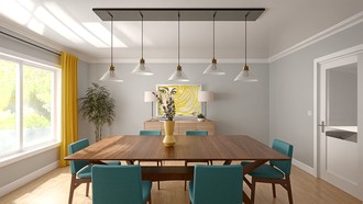 Midcentury Modern Dining Room by Havenly Interior Designer Mikaela