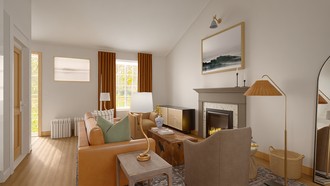 Warm Transitional, New Classic Living Room by Havenly Interior Designer Tai