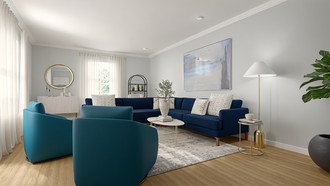Glam Living Room by Havenly Interior Designer Marcela