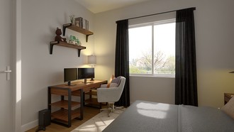 Industrial Bedroom by Havenly Interior Designer Lydia