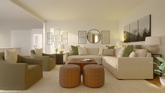Classic, Transitional Living Room by Havenly Interior Designer Lydia