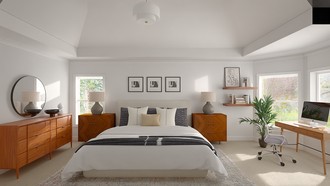 Midcentury Scandi Bedroom by Havenly Interior Designer Dayana