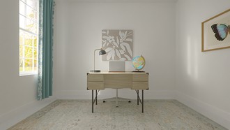 Farmhouse, Rustic, Vintage, Global Office by Havenly Interior Designer Hannah