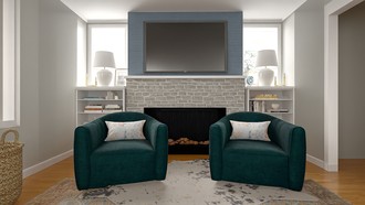 Artful Eclectic Living Room by Havenly Interior Designer Erin