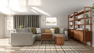 Classic, Midcentury Modern Living Room by Havenly Interior Designer Amanda