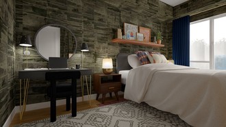 Eclectic, Bohemian, Transitional Bedroom by Havenly Interior Designer Leah