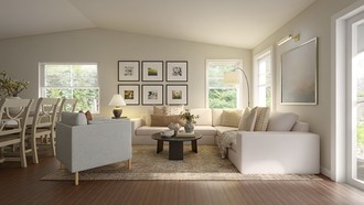 California Cool, Warm Transitional Living Room by Havenly Interior Designer Mariel