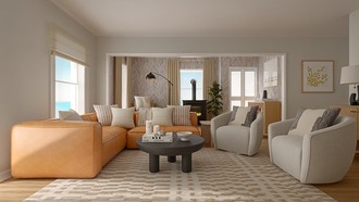 Midcentury Modern, Organic Modern Living Room by Havenly Interior Designer Agustina