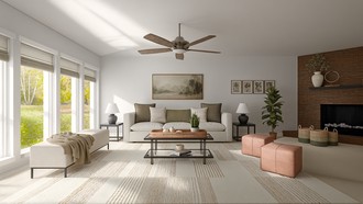 Farmhouse, Transitional Living Room by Havenly Interior Designer Nicole