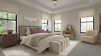 Transitional, Organic Modern Bedroom by Havenly Interior Designer Andrea