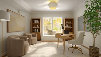 Modern, Transitional Reading Room by Havenly Interior Designer Paulina