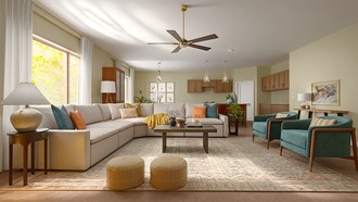 Classic, Warm Transitional Living Room by Havenly Interior Designer Estrellita