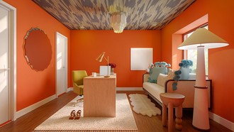 Artful Eclectic Office by Havenly Interior Designer Philippa