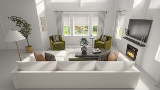 Rustic Living Room by Havenly Interior Designer Megan