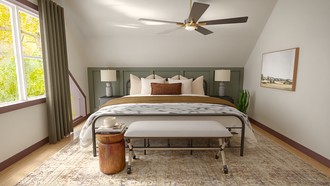 Rustic, Transitional Bedroom by Havenly Interior Designer Estrellita