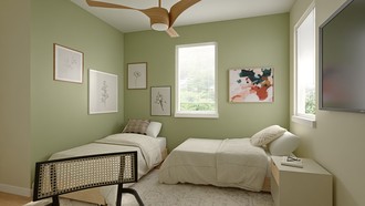 Contemporary, Modern, Midcentury Modern Bedroom by Havenly Interior Designer Adelaida