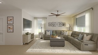 Modern, Classic Contemporary Living Room by Havenly Interior Designer Marcela