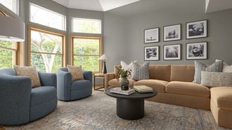 Classic, Coastal Living Room by Havenly Interior Designer Kennedy