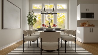 Transitional, Scandinavian Dining Room by Havenly Interior Designer Estefania