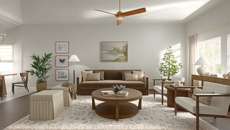Traditional, Farmhouse, Scandinavian Living Room by Havenly Interior Designer Rocío