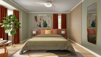 Midcentury Modern Bedroom by Havenly Interior Designer Valeria